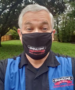 Steve in Swingtime shirt & mask